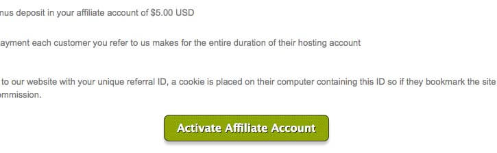 affiliate program activate