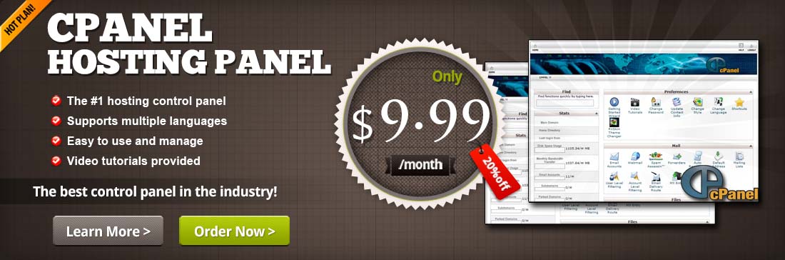 cPanel is the most popular web hosting control panel